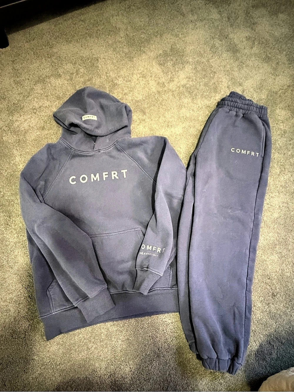 Comfrt Blue Hoodie and Sweatpants Medium